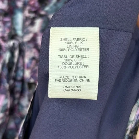Rebecca Taylor - “Tapestry Collection ” Floral, Silk Mini Dress - Size 0, Purple - Picture 14 of 16